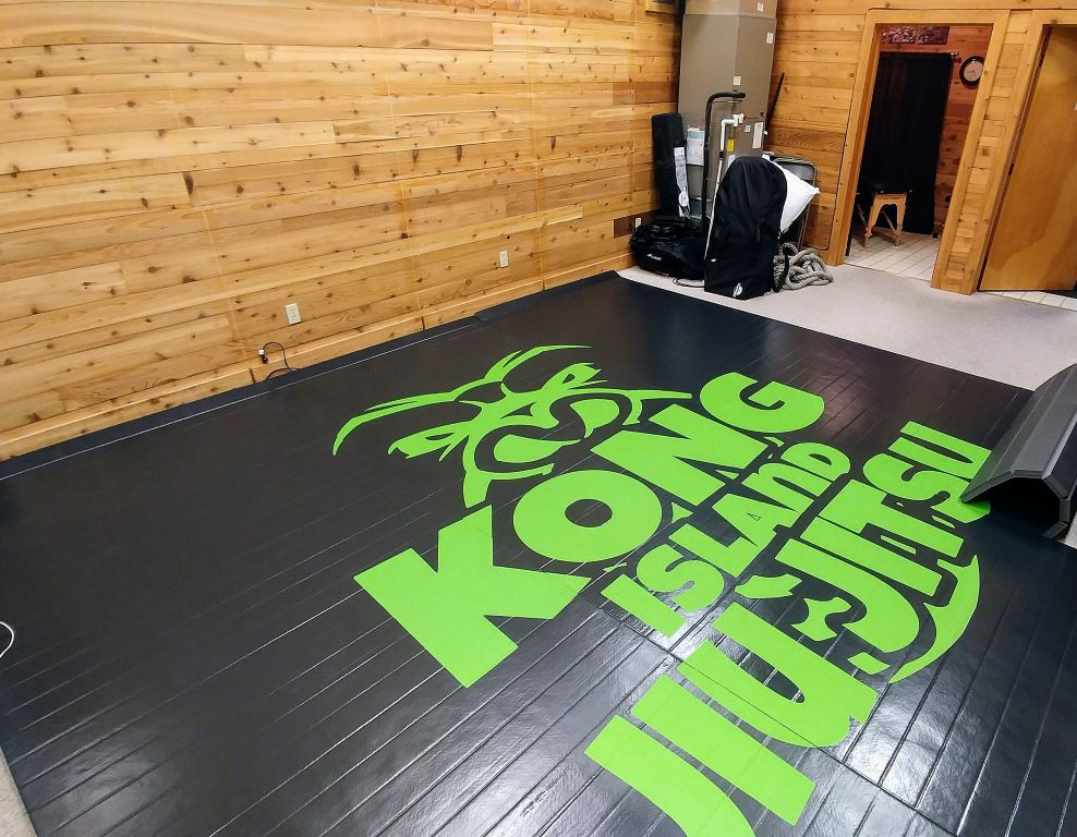 Jiu Jitsu printed gym mat 