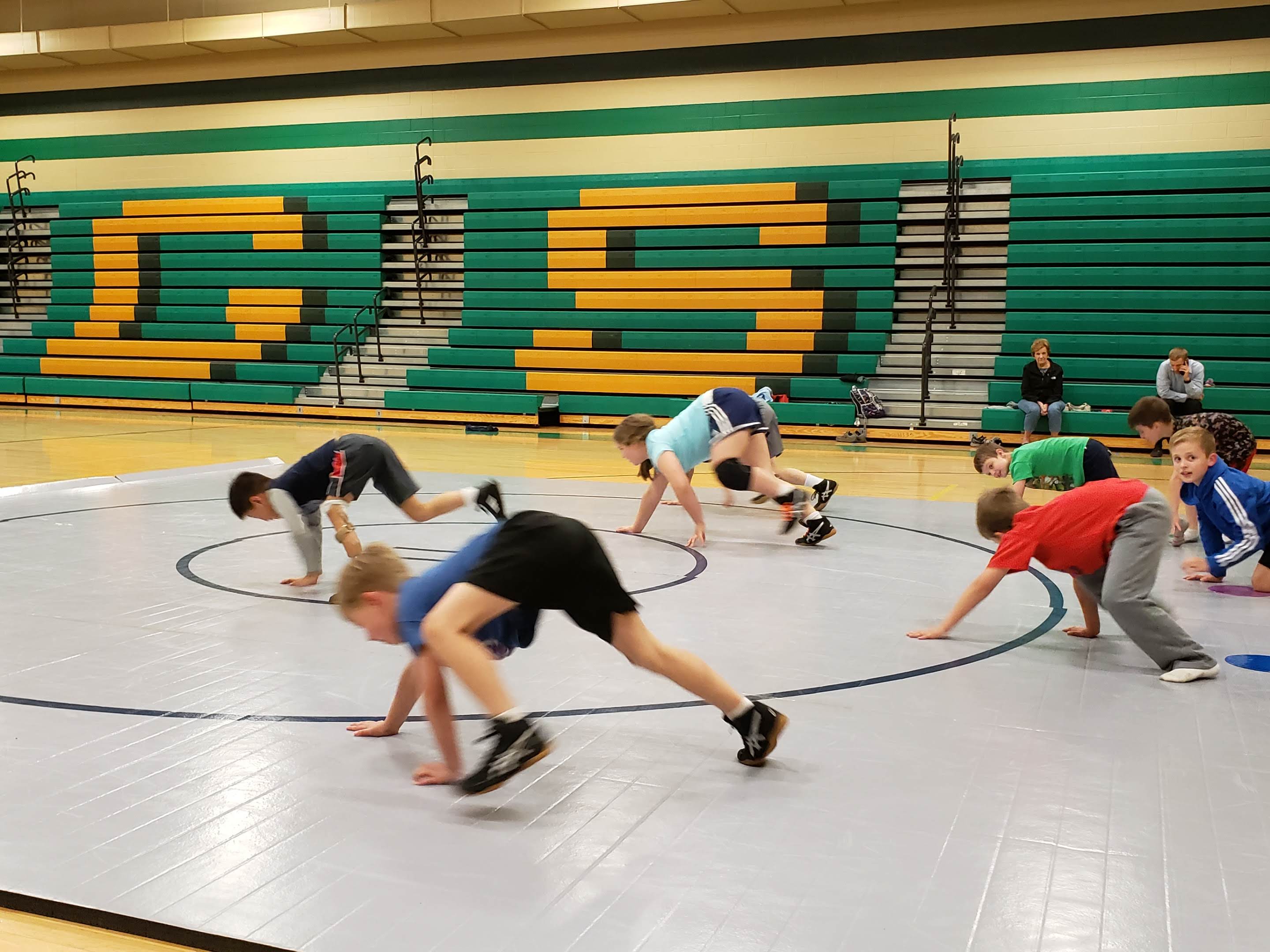 NCAA high school wrestling mats practice 