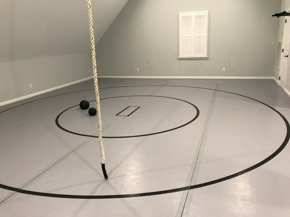 Home grey wrestling mat, grey practice martial arts mat