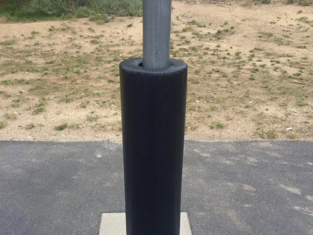 outdoor playground pole pad