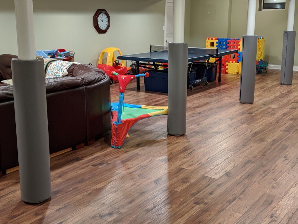 home basement playroom protective pole safety covers 
