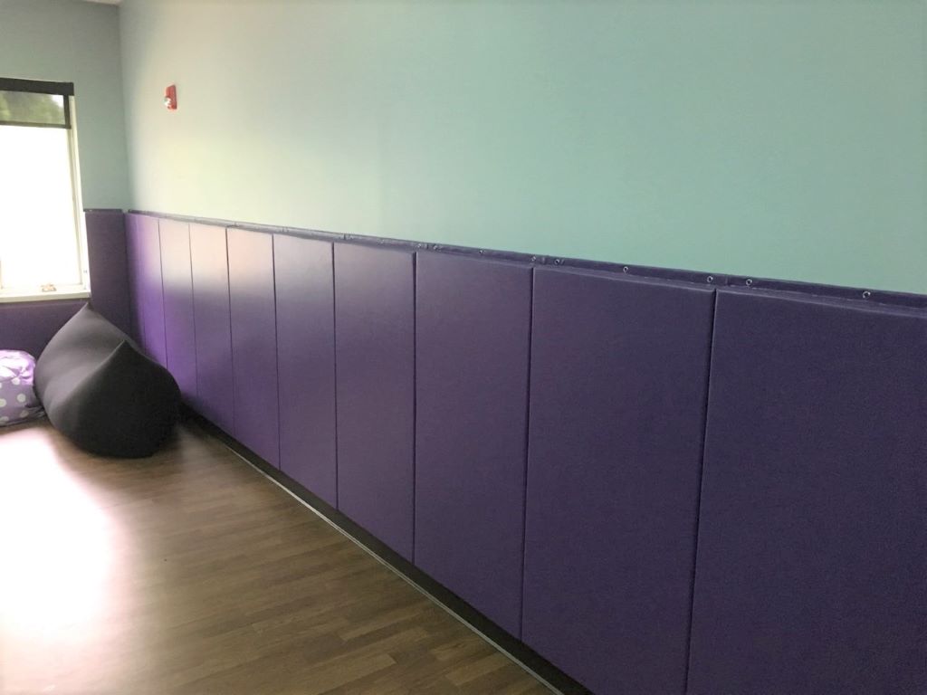 Wood Backed Gym Wall Padding Panels  2' x 4'