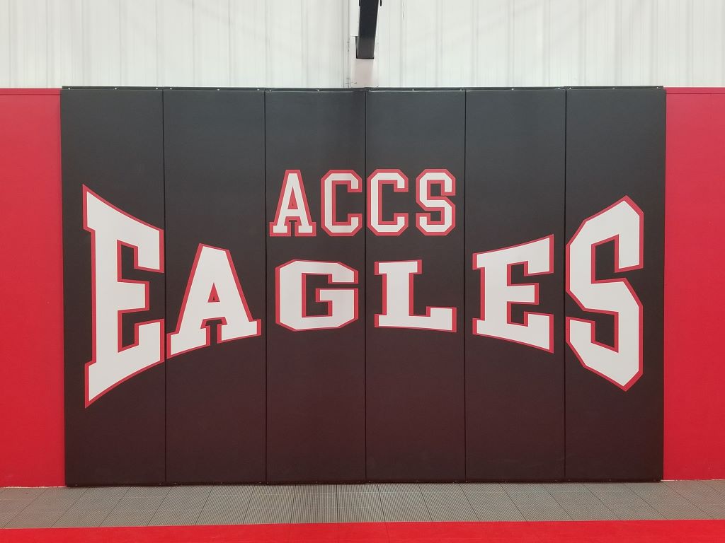 high school basketball gym wall panels 