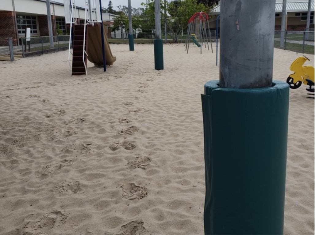 outdoor sand pole pad 